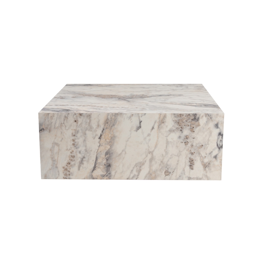 Τραπεζάκι σαλονιού PRIZMA 90x90 cm, μάρμαρο
