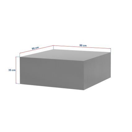 Τραπεζάκι σαλονιού PRIZMA 90x90 εκ., μπεζ