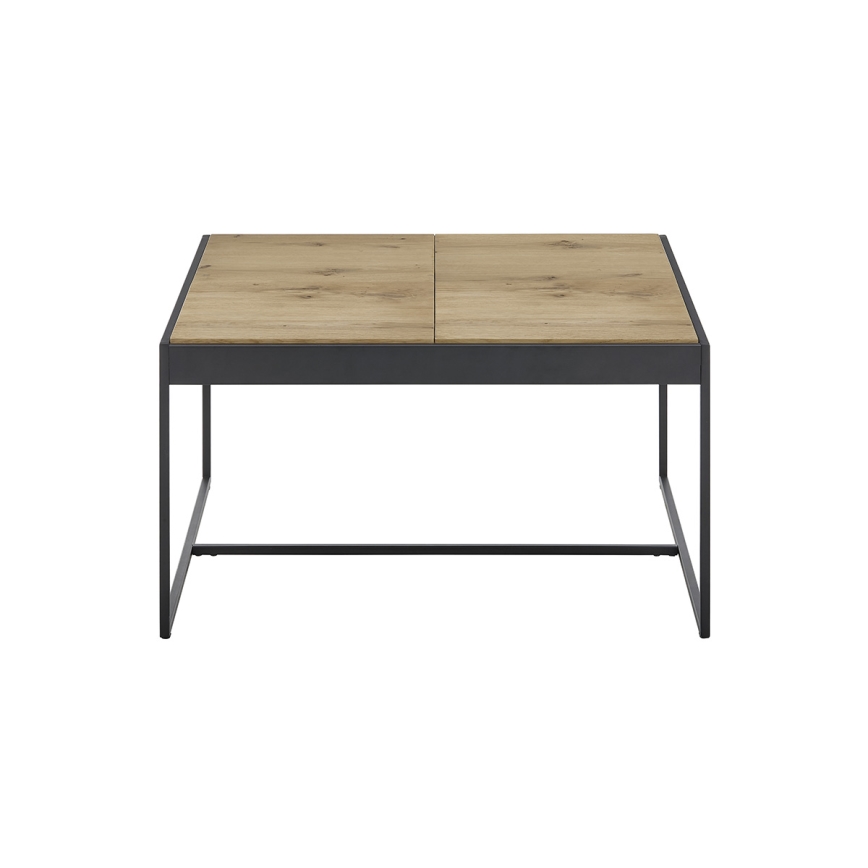 Τραπεζάκι σαλονιού PULSE 83 x 83 εκ. δρυς/μαύρο