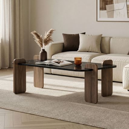 Τραπεζάκι σαλονιού PURO 120x60 cm καρυδιά/μαύρο