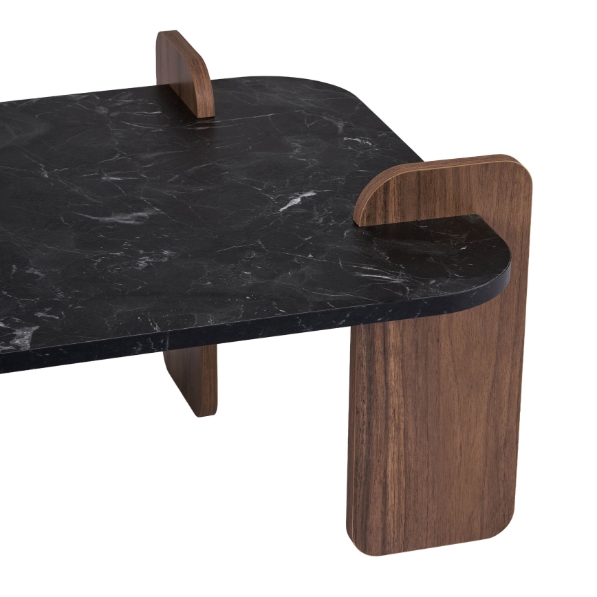 Τραπεζάκι σαλονιού PURO 120x60 cm καρυδιά/μαύρο