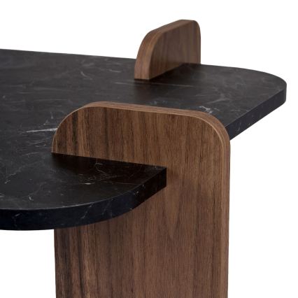Τραπεζάκι σαλονιού PURO 120x60 cm καρυδιά/μαύρο