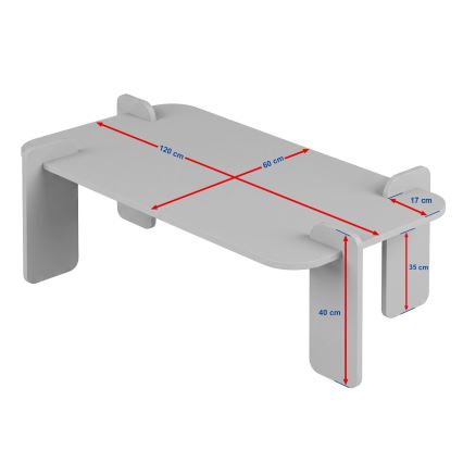 Τραπεζάκι σαλονιού PURO 120x60 cm καρυδιά/μαύρο