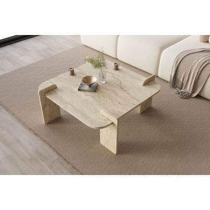 Τραπεζάκι σαλονιού PURO 90x90 cm μπεζ