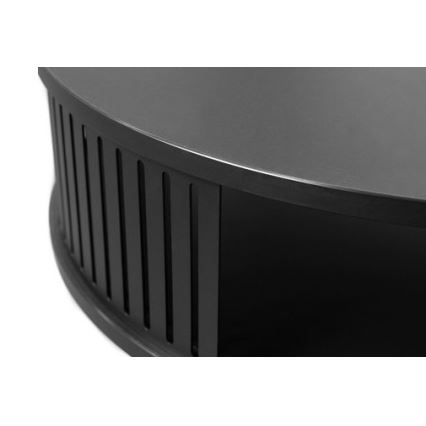 Τραπεζάκι σαλονιού ROENNI 44x75 cm μαύρο/χρυσαφί δρυς