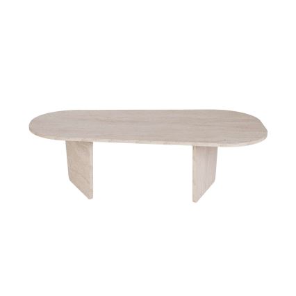 Τραπεζάκι σαλονιού ROND 130x65 cm μπεζ