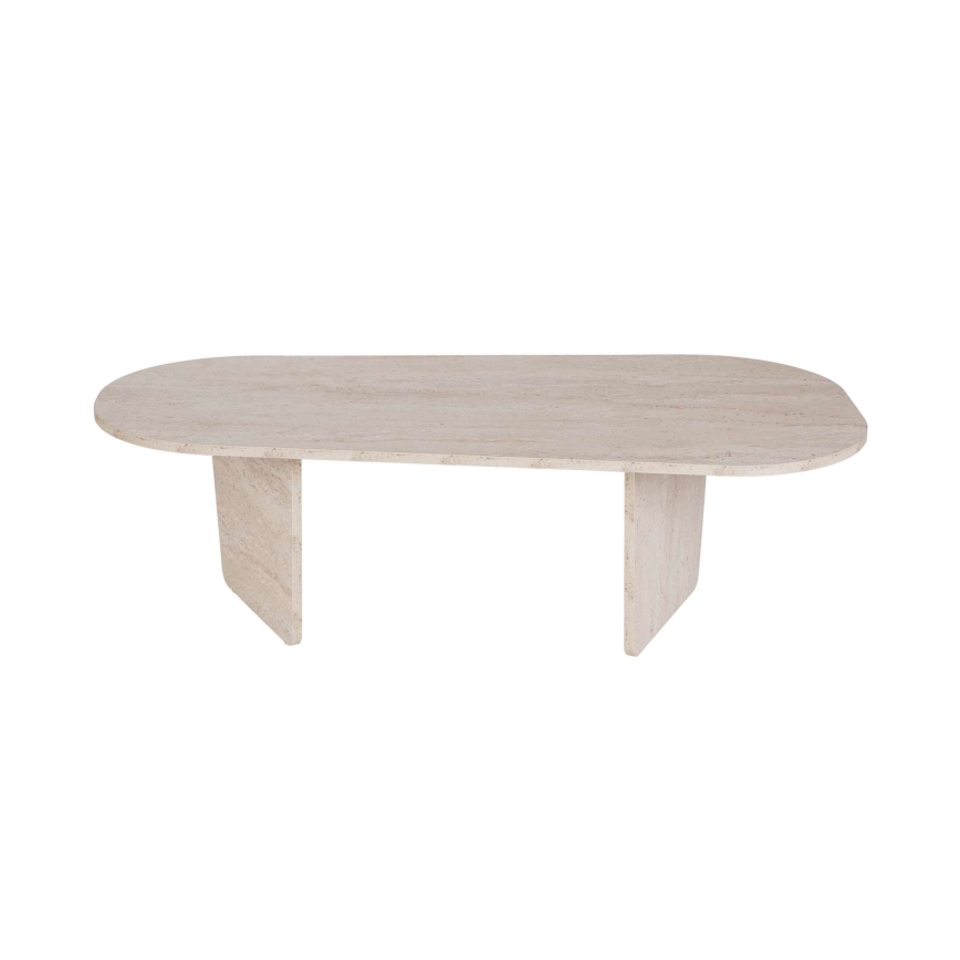 Τραπεζάκι σαλονιού ROND 130x65 cm μπεζ