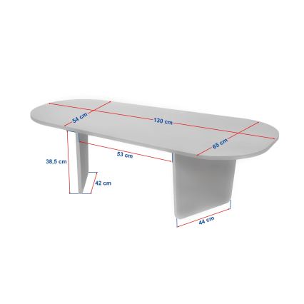 Τραπεζάκι σαλονιού ROND 130x65 cm μπεζ