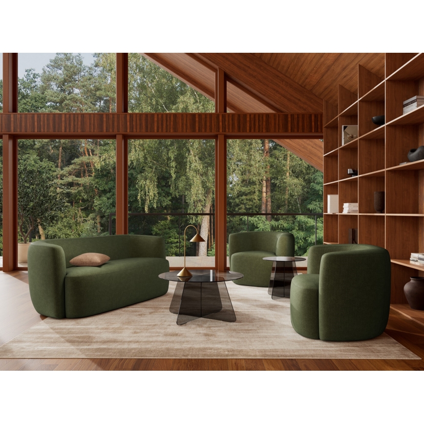 Τραπεζάκι σαλονιού SANOS 80 cm, καπνιστό γκρι