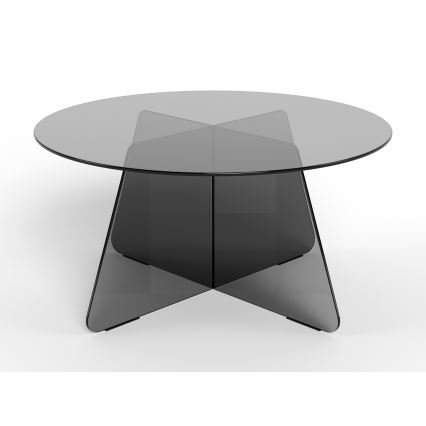 Τραπεζάκι σαλονιού SANOS 80 cm, καπνιστό γκρι