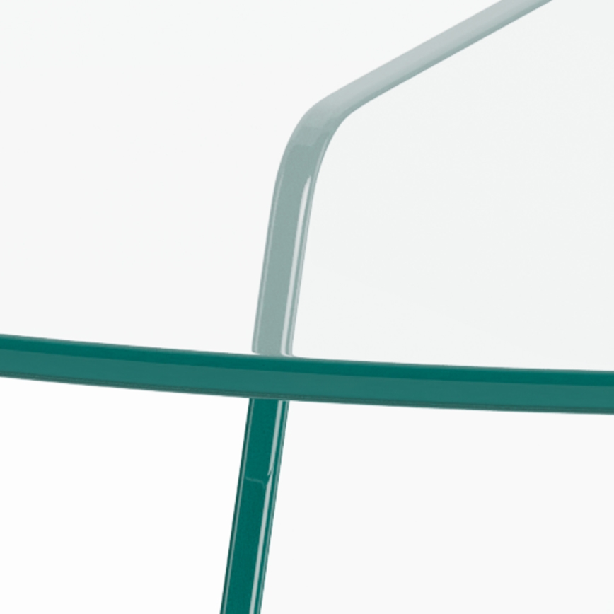 Τραπεζάκι σαλονιού SANOS 80 cm, διαφανές