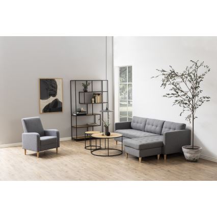 Τραπεζάκι σαλονιού SARON δρυς/μαύρο