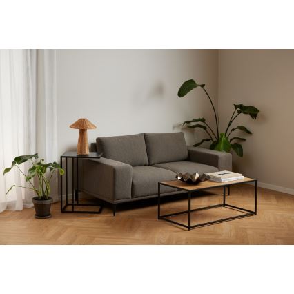 Τραπεζάκι σαλονιού SARON δρυς/μαύρο