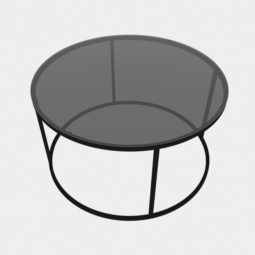 Τραπεζάκι σαλονιού STARTIS 60x43 cm μαύρο