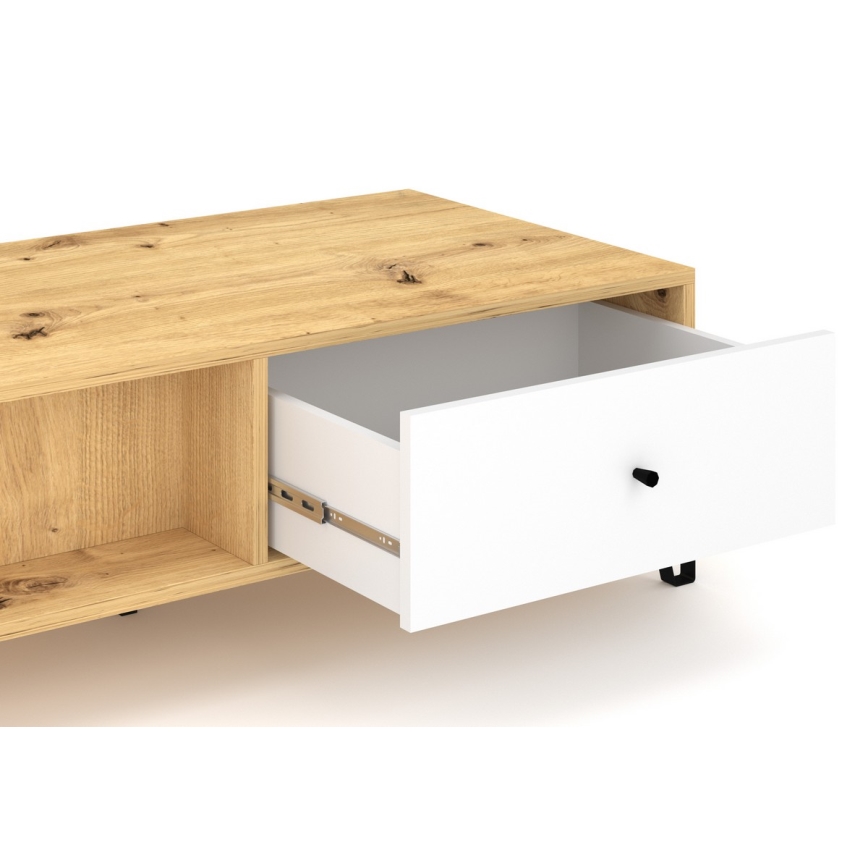 Τραπεζάκι σαλονιού SULA δρυς artisan/λευκό