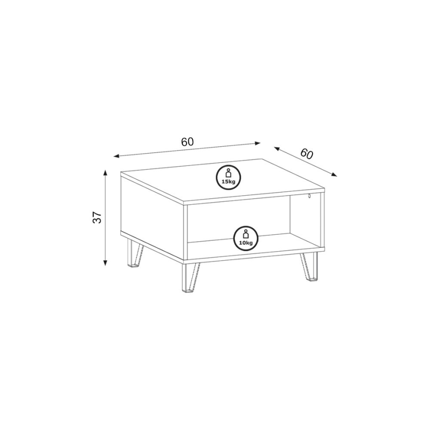 Τραπεζάκι σαλονιού SULA δρυς craft