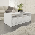 Τραπεζάκι σαλονιού TIRENO 100x40 cm λευκό
