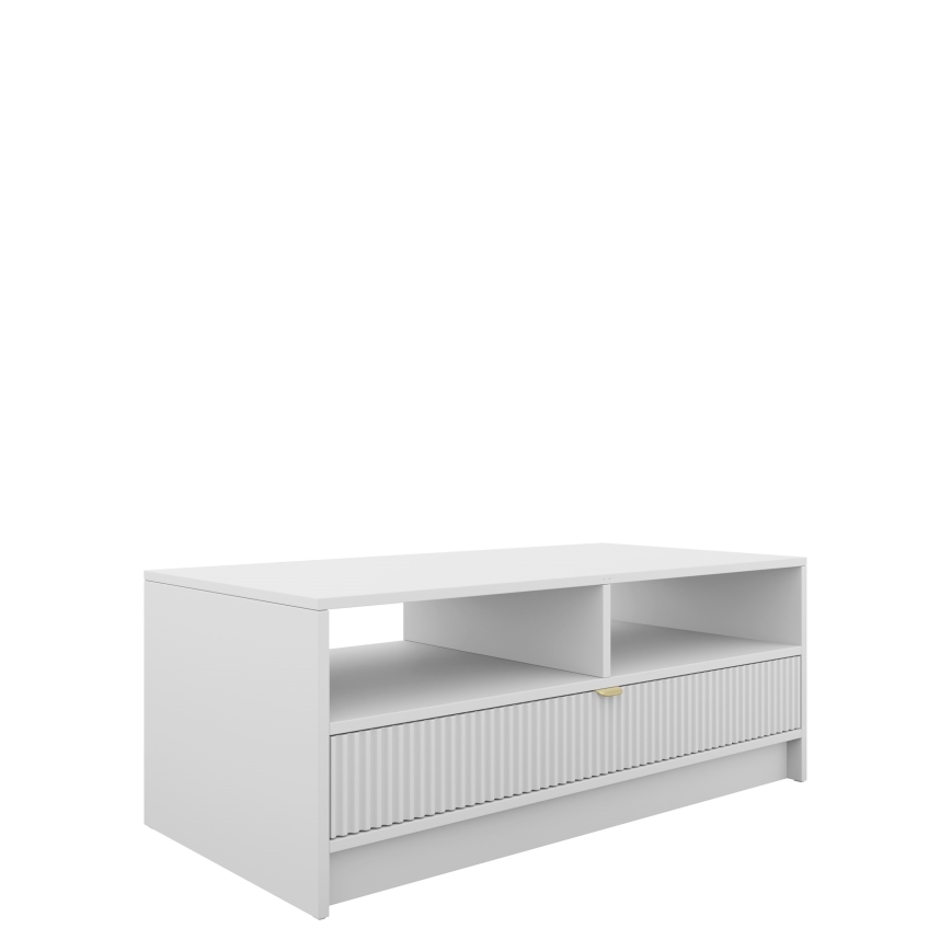 Τραπεζάκι σαλονιού TIRENO 100x40 cm λευκό