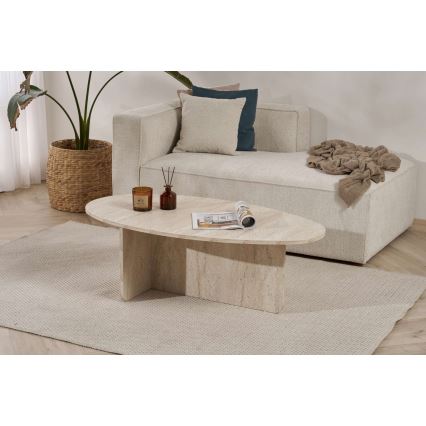 Τραπεζάκι σαλονιού VARUM 120x65 cm, μπεζ