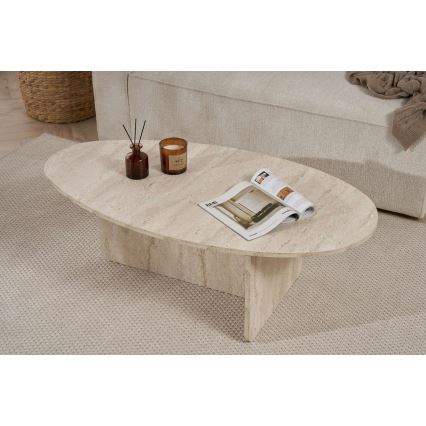 Τραπεζάκι σαλονιού VARUM 120x65 cm, μπεζ