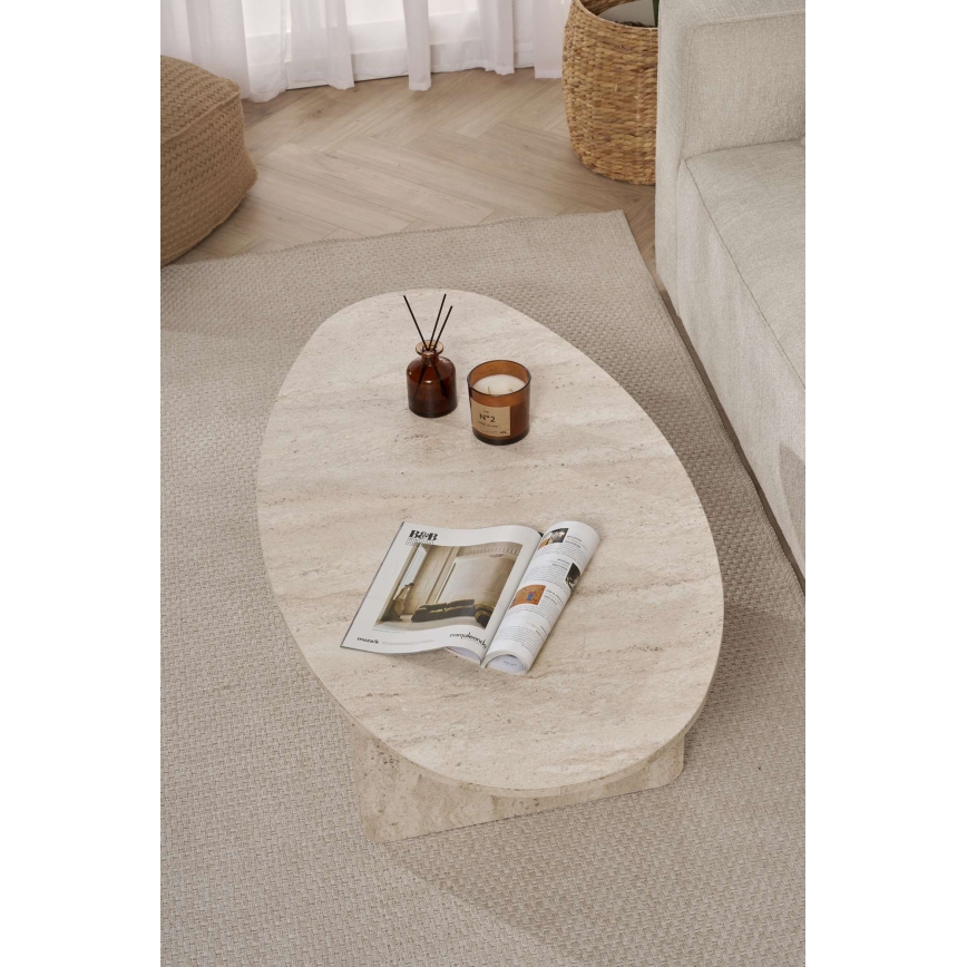 Τραπεζάκι σαλονιού VARUM 120x65 cm, μπεζ