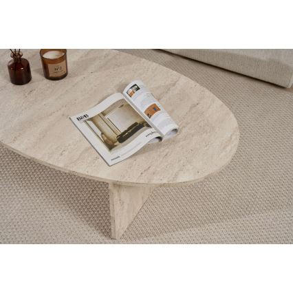 Τραπεζάκι σαλονιού VARUM 120x65 cm, μπεζ