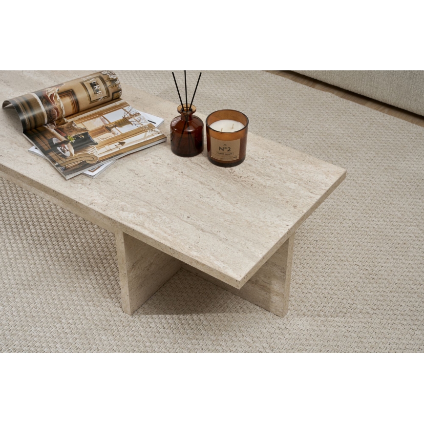 Τραπεζάκι σαλονιού VERUM 120x45 cm από τραβερτίνη