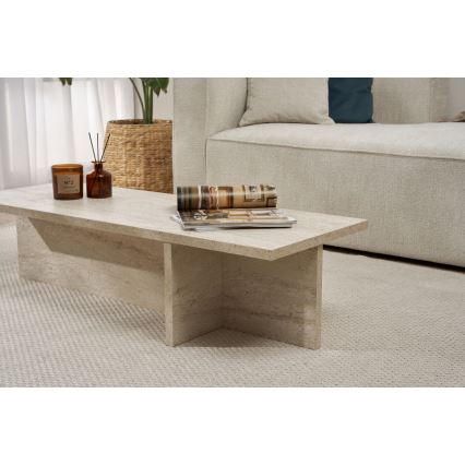 Τραπεζάκι σαλονιού VERUM 120x45 cm μπεζ