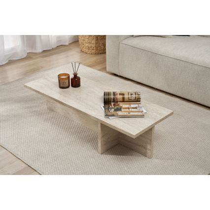 Τραπεζάκι σαλονιού VERUM 120x45 cm μπεζ