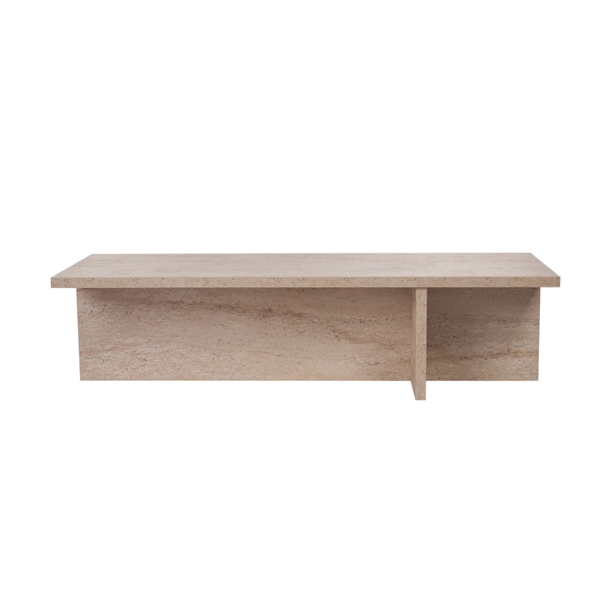 Τραπεζάκι σαλονιού VERUM 120x45 cm μπεζ
