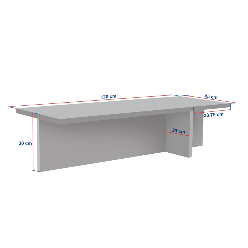 Τραπεζάκι σαλονιού VERUM 120x45 cm μπεζ
