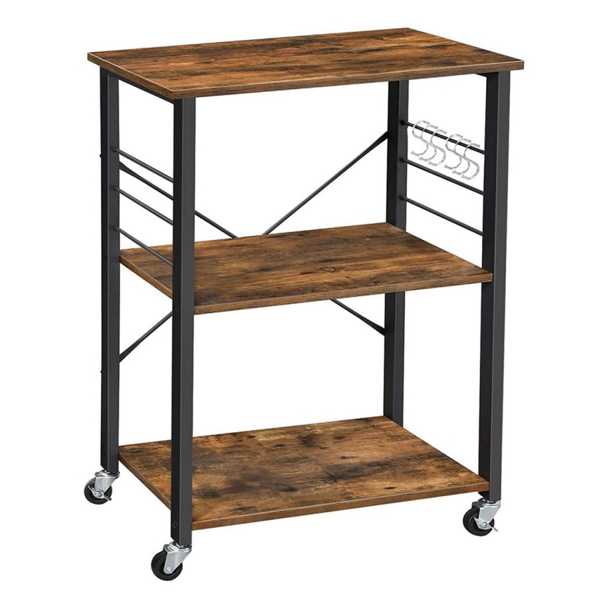 Τραπεζάκι σερβιρίσματος MARGE, καφέ