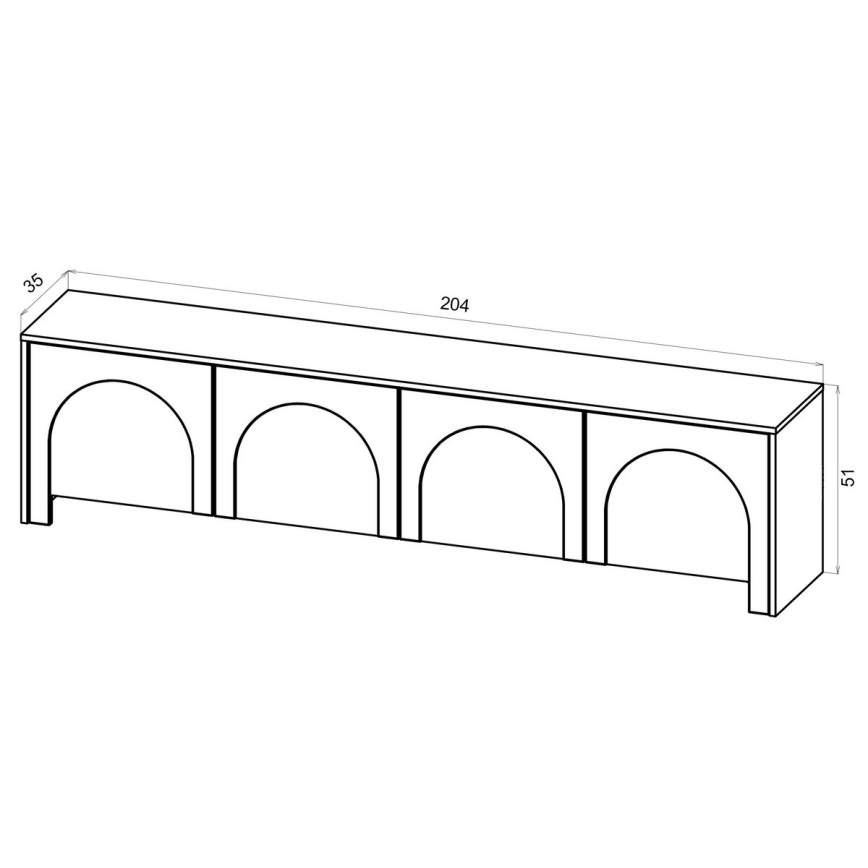 Τραπεζάκι τηλεόρασης NIO κασμίρ/μπεζ