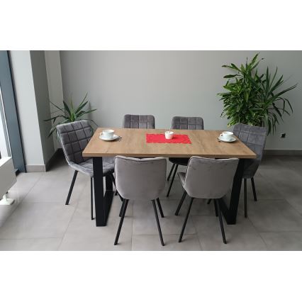 Τραπέζι φαγητού COLIN με δυνατότητα επέκτασης, δρυς