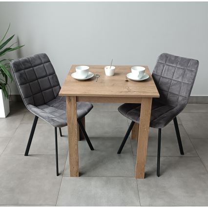 Τραπέζι φαγητού τετράγωνο LEVI δρυς