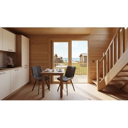 Τραπέζι φαγητού τετράγωνο LEVI δρυς