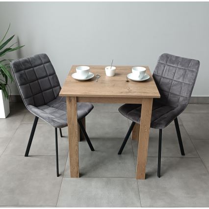 Τραπέζι φαγητού τετράγωνο LEVI σε απόχρωση Sonoma δρυς