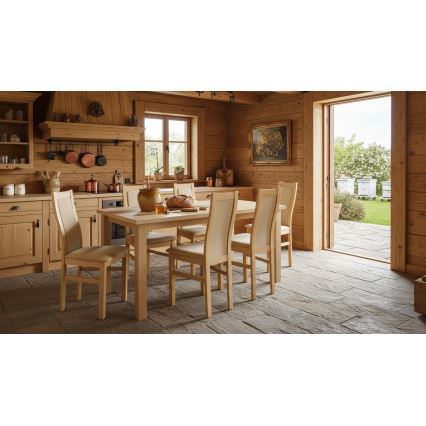 Τραπέζι φαγητού LIAM με δυνατότητα επέκτασης, δρυς Sonoma