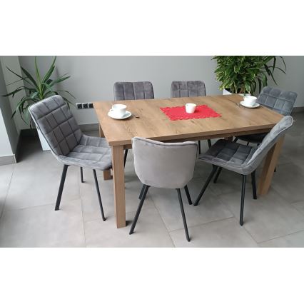 Τραπέζι φαγητού LIAM με δυνατότητα επέκτασης, δρυς