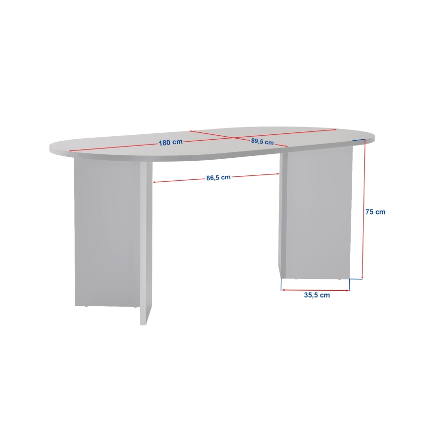 Τραπέζι φαγητού NEL 180x90 cm μπεζ