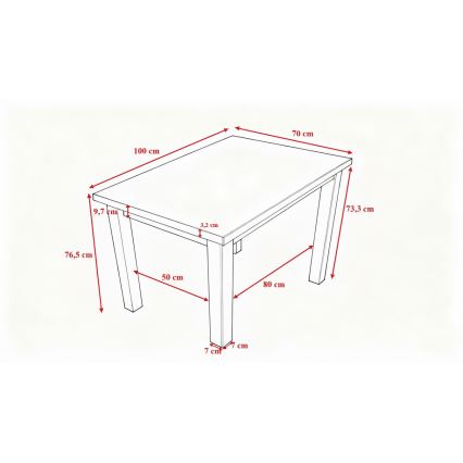 Τραπέζι φαγητού NOAH από δρυς