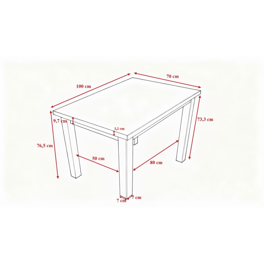 Τραπέζι φαγητού NOAH από δρυς