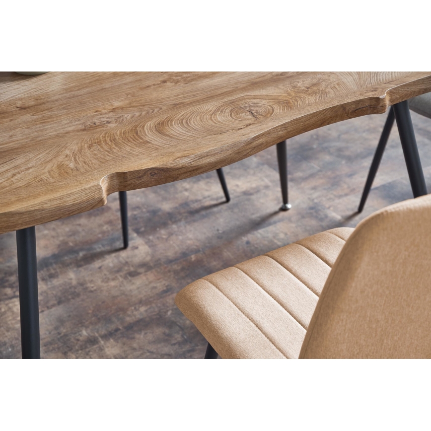 Τραπέζι φαγητού SOLACE δρυς/μαύρο