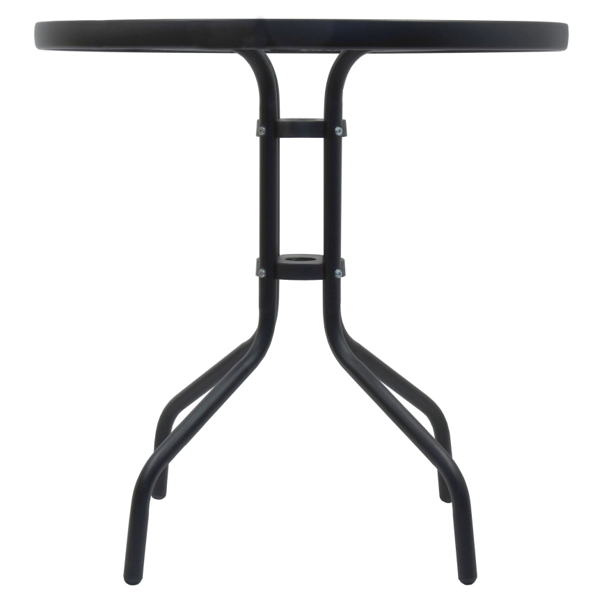 Τραπέζι κήπου δ. 70 cm μαύρο