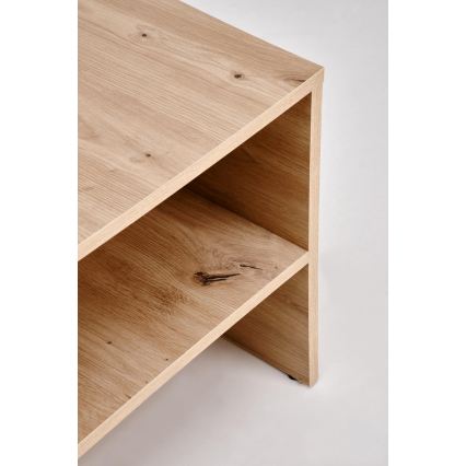 Τραπέζι σαλονιού BELA 100x42 cm, δρυς artisan/ανθρακί