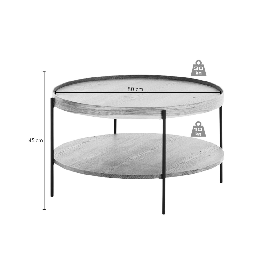 Τραπέζι σαλονιού FURNI από δρυ