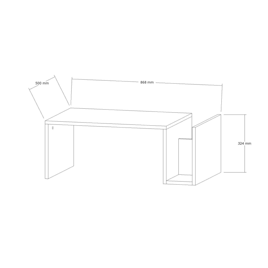 Τραπέζι σαλονιού MONEL, μπεζ με μαρμάρινη όψη