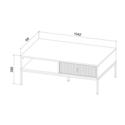 Τραπέζι σαλονιού SUE μπεζ/κασμίρι