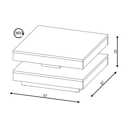 Τραπέζι σαλονιού TIMO λευκό