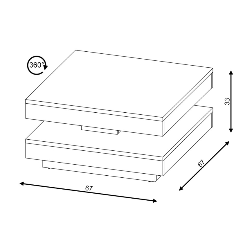 Τραπέζι σαλονιού TIMO λευκό